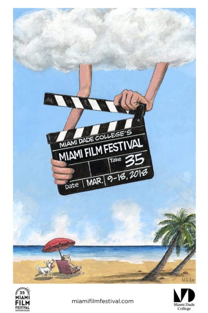 Miami Film Festival unveils 2018 official poster created by cartoonist Jim Morin