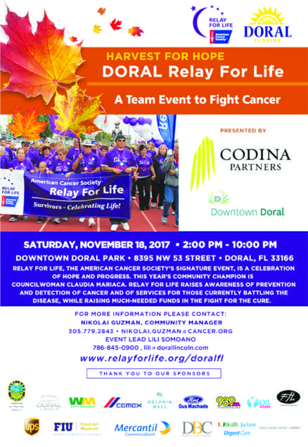 Doral ‘relays’ for a cancer-free community