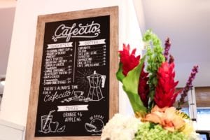 The Confidante- Cafesito Bar Menu