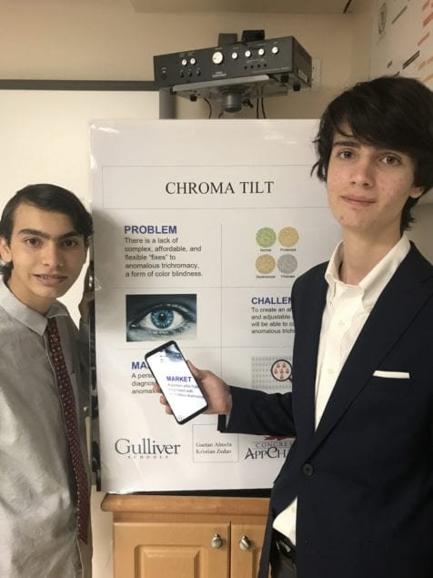 Gulliver student duo wins District 27 2017 Congressional App Challenge