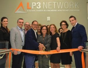  Maurizio De Stefano and Tony Dos Santos join with Congresswoman Debbie Wasserman Schultz and Mayor Enid Weisman while cutting the traditional ribbon at the grand opening of LP3 Network’s new Learning Center