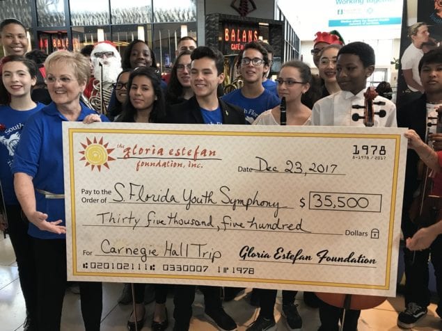 Gloria Estefan Foundation donation enables SFYS to play Carnegie Hall