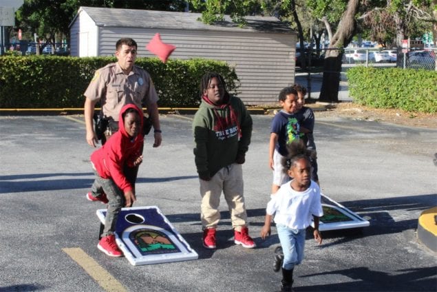 MDPD South District Station hosts ‘Movie with a Cop’