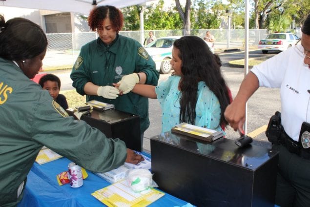 MDPD South District Station hosts ‘Movie with a Cop’