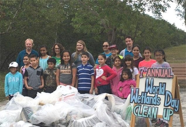Whigham Elementary volunteers participate in World Wetlands Day
