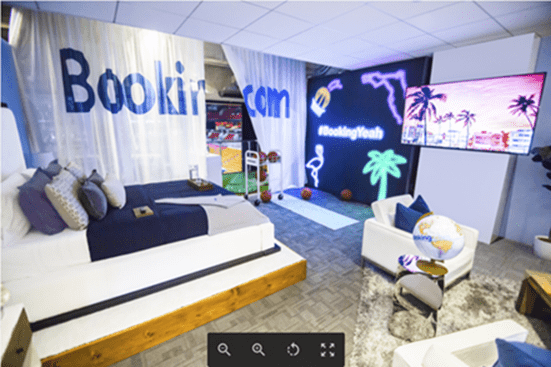 Booking.com kicks off its ‘Book the U.S.’ List at its Basketball Suite inside American Airlines Arena