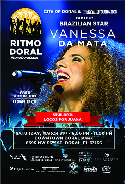 Brazilian star Vanessa da Mata headlines second annual Ritmo Doral