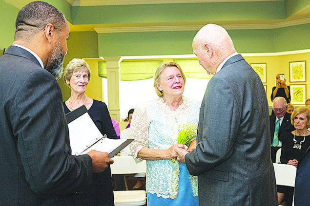 Love Blooms for couple at East Ridge at Cutler Bay