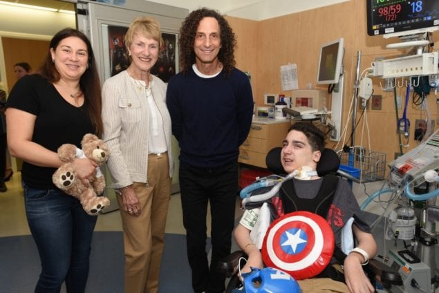 Kenny G performs for patients at Nicklaus Children's Hospital