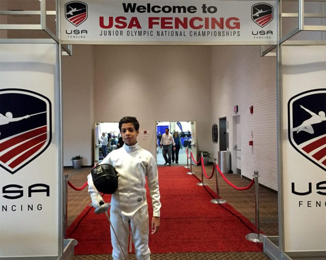 Palmer Trinity student competes in 2018 Junior Olympic Fencing Championships