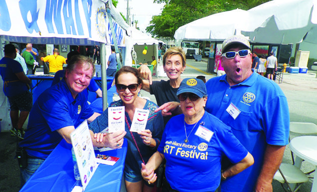 Rotarians helping Rotarians at South Miami Art Festival