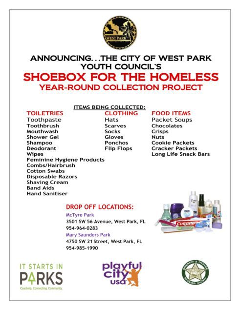 Shoebox for Homeless Project Flyer