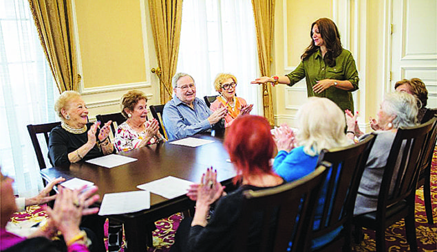 Palace residents embrace Yiddish for anti-aging and keeping their heritage