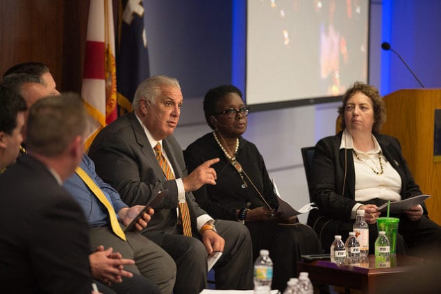 Pedro "Joe" Greer, associate dean in the Herbert Wertheim College of Medicine; Valerie Patterson, professor in the Department of Public Policy and Administration; and Ellen Cohn, professor in the Department of Criminal Justice