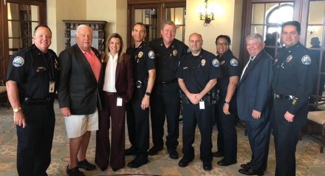 Joe Dippell hosts Aventura Police Department meeting