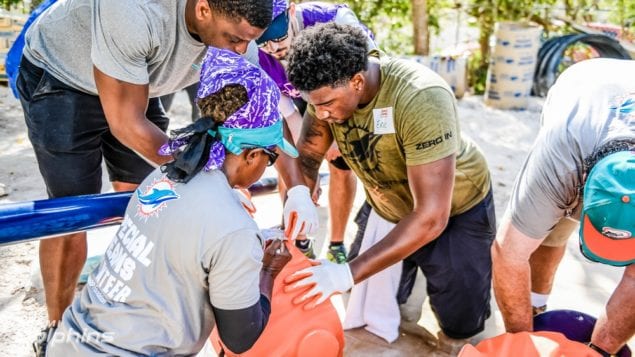 Miami Dolphins continue hurricane rebuilding efforts in the Florida Keys