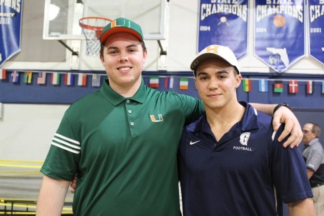 Gulliver Prep recognizes student-athletes during Signing Day event