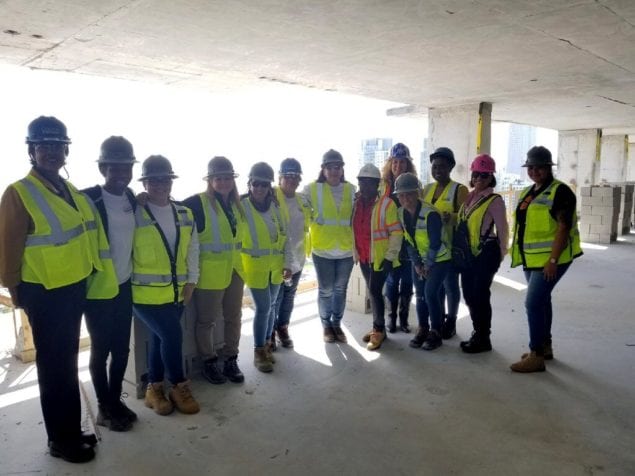 NAWIC Miami Chapter members tour Miami Worldcenter project