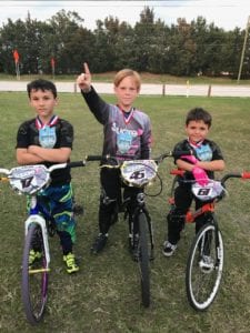 3 village bicyclists heading to World BMX Championship