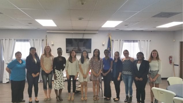 Annual Girls State Orientation conducted at Legion Post 133