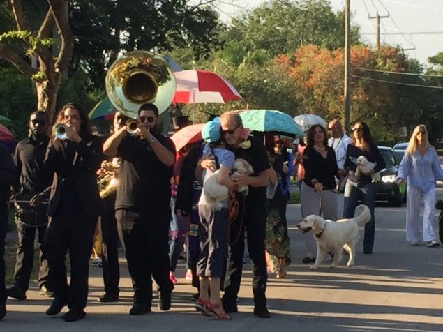 Beloved High Pines pooch gets a New Orleans-style sendoff