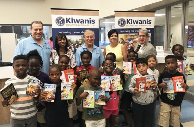 Biscayne Bay Kiwanis reward students with party, books