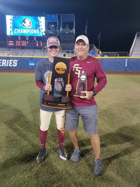 Local softball player on NCAA champion team