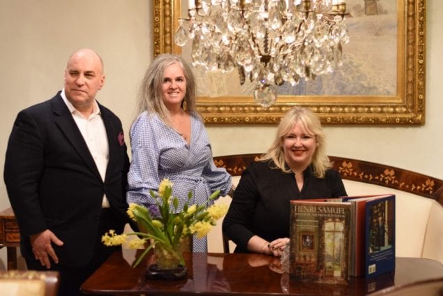 Design historian/author attends book launching and signing event