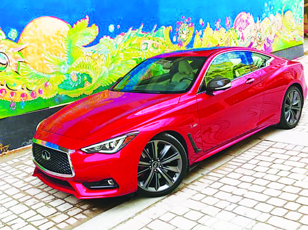 Infiniti Q60 Red Sport is a perfect blend of form and fashion