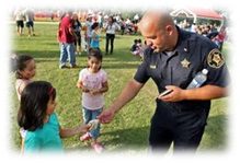 Annual back to school supplies giveaway and National night out!