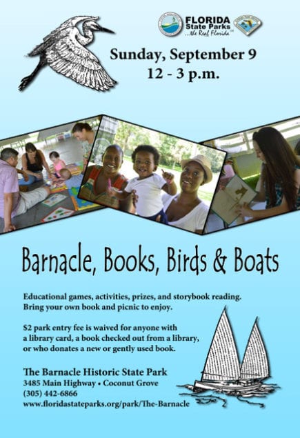 Barnacle, Books, Birds & Boats coming soon to historic park