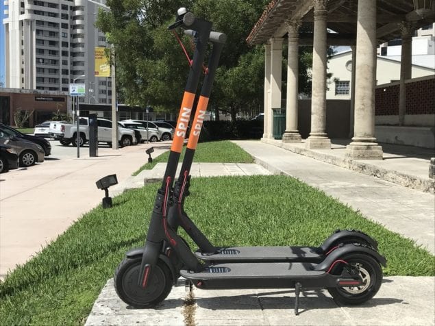 Electric scooters ready for spin in Coral Gables