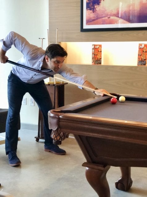 Aloft Aventura hosts two Mayors and a billiards game