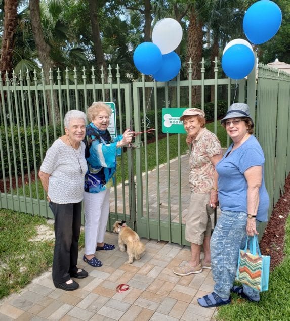 Vi at Aventura Residents Celebrate Dog Park Opening