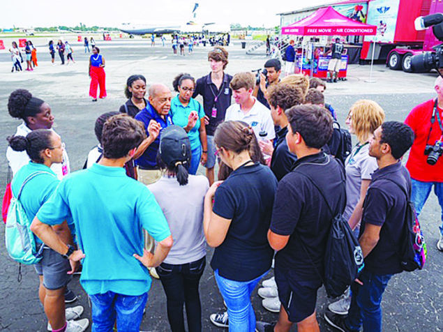 Students learn about the Tuskegee Airmen at ‘Rise Above’