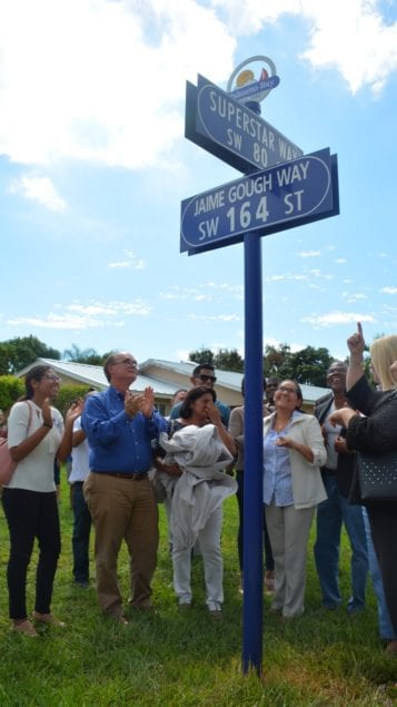 Palmetto Bay’s 164th Street renamed ‘Jaime Gough Way’