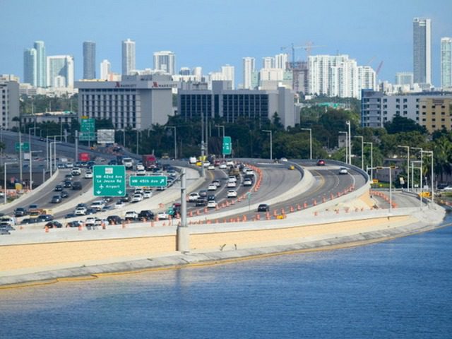 Access ramp to MIA from SR 836 flips to opposite side of highway