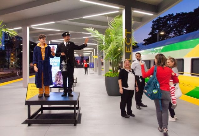 The magic of holidays comes to life on Brightline's The Polar Express