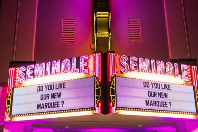 Seminole Theatre in Homestead unveils its new digital marquee