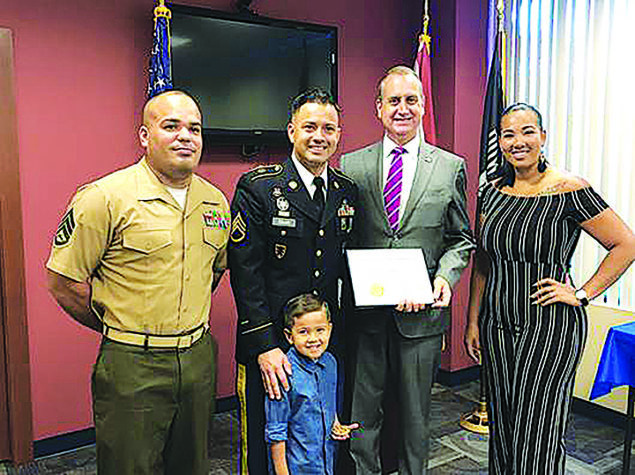 Diaz-Balart honors local residents with the Congressional Veteran Commendation