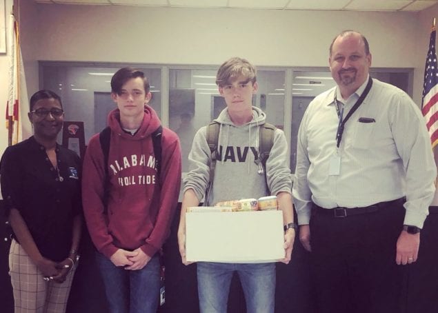 CBSHS students participate in Thanksgiving Food Drive