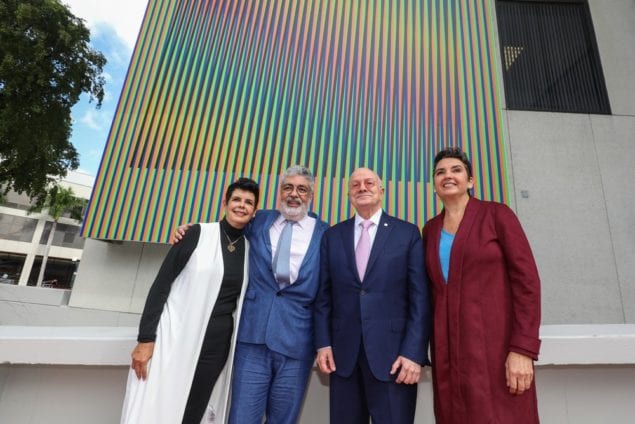 Miami Dade College unveils art installation by Carlos Cruz-Diez