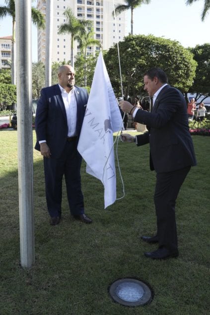 Turnberry Isle Miami debuts as JW Marriott Miami Turnberry Resort & Spa with official Flag- Raising Celebration