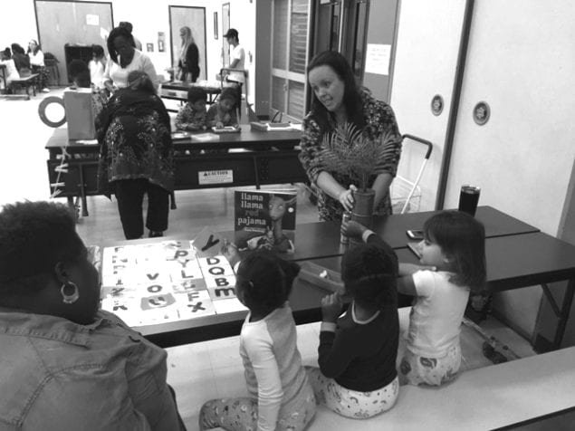 During December, students at Lake Forest Elementary School participated in a wonderful evening while in their pajamas during "Lounging with Literacy Night". Families enjoyed read-alouds, book giveaways and other literacy activities while rotating through stations learning ways to promote lifelong readers. It was an amazing night filled with learning and fun…there was even a surprise visit from Santa and Mrs. Claus!