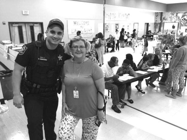 During December, students at Lake Forest Elementary School participated in a wonderful evening while in their pajamas during "Lounging with Literacy Night". Families enjoyed read-alouds, book giveaways and other literacy activities while rotating through stations learning ways to promote lifelong readers. It was an amazing night filled with learning and fun…there was even a surprise visit from Santa and Mrs. Claus!