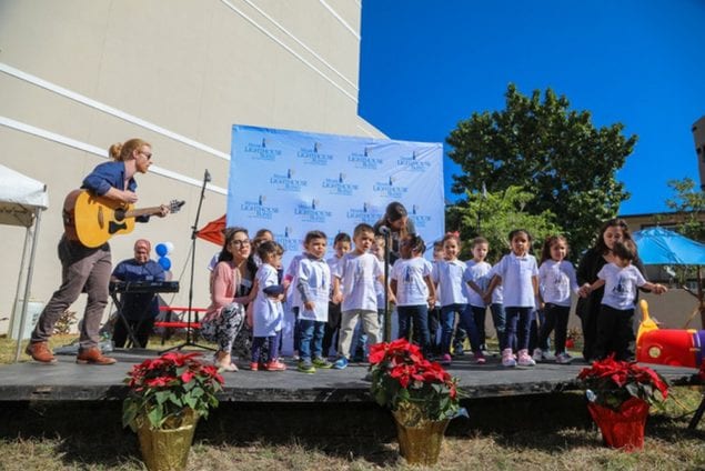 Miami Lighthouse dedicates playground, honors Charles and Olga Nielson Family