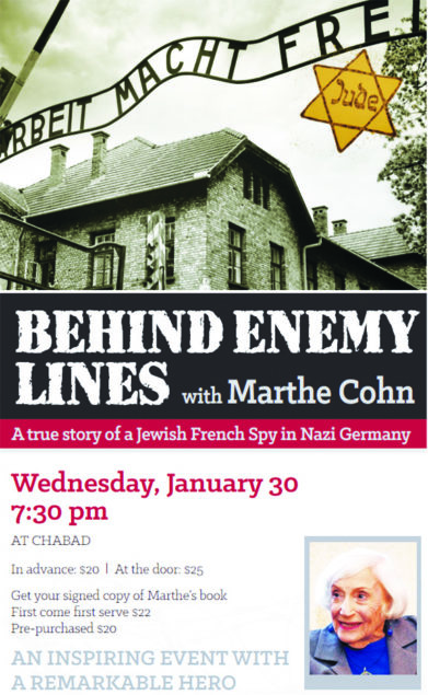 Chabad of Kendall hosting Marthe Cohn event