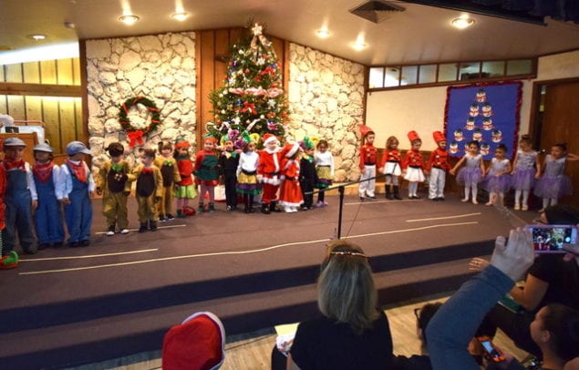 Tearful reunion for Kendall family at school's annual Holiday Pageant