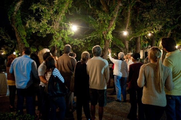 Explore Vizcaya's gardens by the light of the full moon