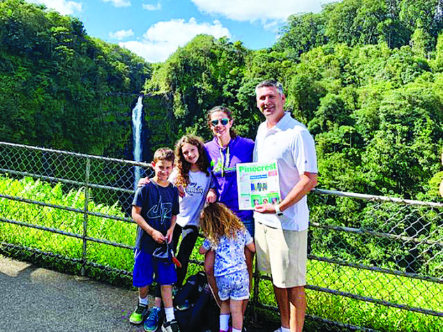 Read at Akaka Falls on the Big Island of Hawaii